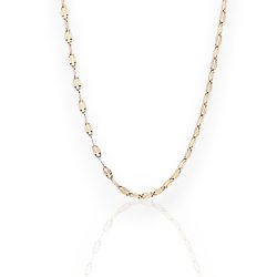 Basic Lip Chain - Guldbelagt kde 40 cm