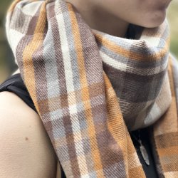 Trklde i cashmere/pashmina - Khaki