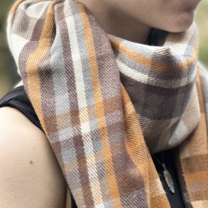 Trklde i cashmere/pashmina - Khaki