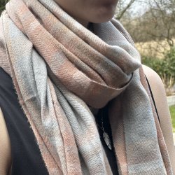 Trklde i cashmere/pashmina - Sky blue