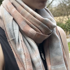 Trklde i cashmere/pashmina - Sky blue