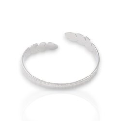 Feather - Fast slvbelagt armbnd