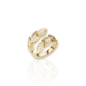 Feather - Guldbelagt ring