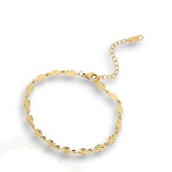 Flower - Guldbelagt armbnd