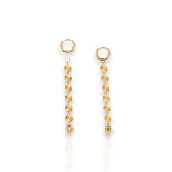 Flower - Guldbelagte hngereringe