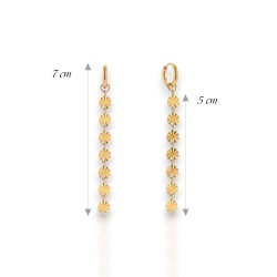 Flower - Guldbelagte hngereringe