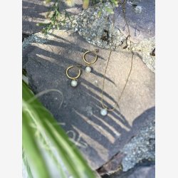 White Pearl - Guldbelagt perlek�de 