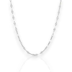 Basic Lip Chain - Slvbelagt kde 40 cm