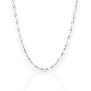 Basic Lip Chain - Slvbelagt kde 40 cm