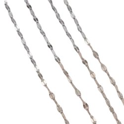 Basic Lip Chain - Slvbelagt kde 40 cm