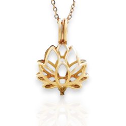 Lotus - Guldbelagt halskde