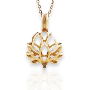 Lotus - Guldbelagt halskde