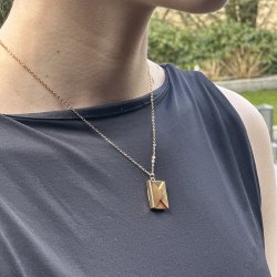 Love letter - Guldbelagt halskde