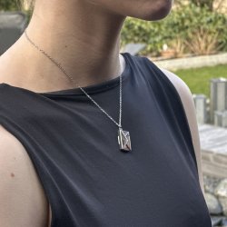 Love letter - Slvbelagt halskde