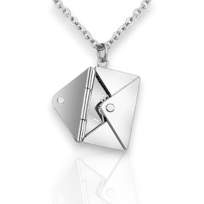 Love letter - Slvbelagt halskde