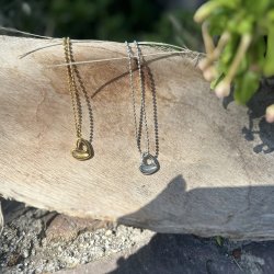 My heart - Guldbelagt halsk�de med hjerte