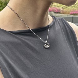 My heart - Slvbelagt halskde med hjerte