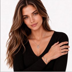 My heart - S�lvbelagt halsk�de med hjerte
