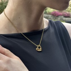 My heart - Guldbelagt halskde med hjerte