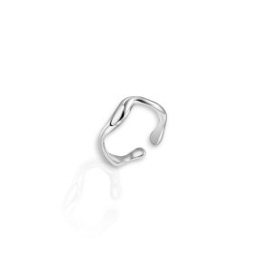 Twisted - Ring slvbelagt